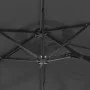 Double umbrella with LED lights anthracite 316x240 cm by vidaXL, Umbrellas - Ref: Foro24-362971, Price: 155,47 €, Discount: %