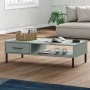 Center table with metal legs OSLO solid gray pine wood by vidaXL, Coffee table - Ref: Foro24-351037, Price: 55,19 €, Discount: %