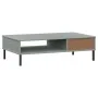 Center table with metal legs OSLO solid gray pine wood by vidaXL, Coffee table - Ref: Foro24-351037, Price: 55,19 €, Discount: %