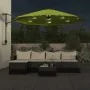 Wall umbrella with apple green LED 290 cm by vidaXL, Umbrellas - Ref: Foro24-362893, Price: 119,37 €, Discount: %