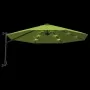 Wall umbrella with apple green LED 290 cm by vidaXL, Umbrellas - Ref: Foro24-362893, Price: 119,37 €, Discount: %
