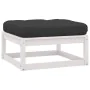 9-piece garden furniture set with white pine wood cushions by vidaXL, Garden sets - Ref: Foro24-3076805, Price: 807,59 €, Dis...