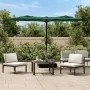 Double umbrella with green LED lights 316x240 cm by vidaXL, Umbrellas - Ref: Foro24-362970, Price: 168,20 €, Discount: %