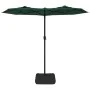 Double umbrella with green LED lights 316x240 cm by vidaXL, Umbrellas - Ref: Foro24-362970, Price: 168,20 €, Discount: %
