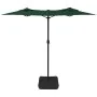 Double umbrella with green LED lights 316x240 cm by vidaXL, Umbrellas - Ref: Foro24-362970, Price: 168,20 €, Discount: %