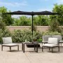 Sombrilla doble con luces LED negro 316x240 cm de vidaXL, Sombrillas - Ref: Foro24-362975, Precio: 175,35 €, Descuento: %