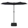 Double umbrella with black LED lights 316x240 cm by vidaXL, Umbrellas - Ref: Foro24-362975, Price: 175,39 €, Discount: %