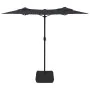 Double umbrella with black LED lights 316x240 cm by vidaXL, Umbrellas - Ref: Foro24-362975, Price: 175,39 €, Discount: %