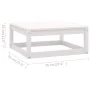 9-piece garden furniture set with white pine wood cushions by vidaXL, Garden sets - Ref: Foro24-3076805, Price: 807,59 €, Dis...