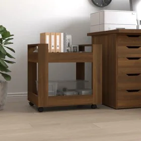 Oak brown plywood desk cart 60x45x60 cm by vidaXL, Cars and islands - Ref: Foro24-816607, Price: 43,35 €, Discount: %