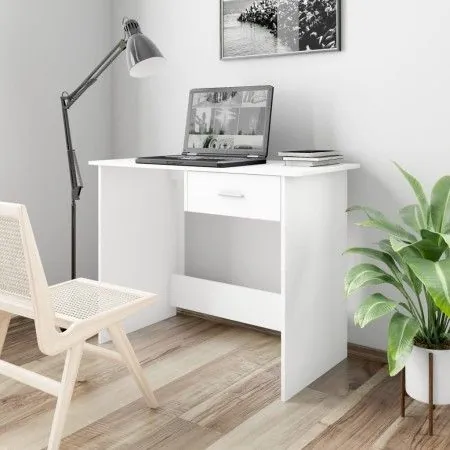 Escritorio de madera contrachapada blanco 100x50x76 cm de vidaXL, Escritorios - Ref: Foro24-800549, Precio: 58,61 €, Descuent...