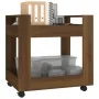 Carrito de escritorio contrachapada marrón roble 60x45x60 cm de vidaXL, Carros e islas - Ref: Foro24-816607, Precio: 43,35 €,...