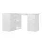 Eckschreibtisch aus glänzend weißem Sperrholz, 145 x 100 x 76 cm von vidaXL, Schreibtische - Ref: Foro24-801095, Preis: 242,7...
