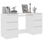 Weißer Sperrholzschreibtisch 140x50x77 cm von vidaXL, Schreibtische - Ref: Foro24-800810, Preis: 189,96 €, Rabatt: %