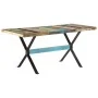 Recycled solid wood dining table 160x80x76 cm by vidaXL, Kitchen and dining tables - Ref: Foro24-321609, Price: 245,39 €, Dis...