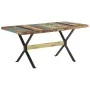 Recycled solid wood dining table 160x80x76 cm by vidaXL, Kitchen and dining tables - Ref: Foro24-321609, Price: 245,39 €, Dis...