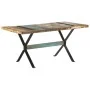 Recycled solid wood dining table 160x80x76 cm by vidaXL, Kitchen and dining tables - Ref: Foro24-321609, Price: 245,39 €, Dis...