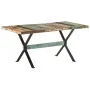 Recycled solid wood dining table 160x80x76 cm by vidaXL, Kitchen and dining tables - Ref: Foro24-321609, Price: 245,39 €, Dis...