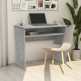 Betongrauer Sperrholzschreibtisch 90x50x74 cm von vidaXL, Schreibtische - Ref: Foro24-801174, Preis: 59,99 €, Rabatt: %
