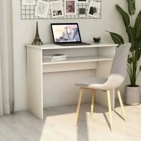 Escritorio de madera contrachapada blanco 90x50x74 cm de vidaXL, Escritorios - Ref: Foro24-801170, Precio: 66,86 €, Descuento: %