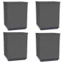 Jardineras 4 uds polipropileno negro 30x30x37 cm de vidaXL, Maceteros y jardineras - Ref: Foro24-364187, Precio: 106,47 €, De...