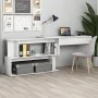 Eckschreibtisch aus glänzend weißem Sperrholz, 200 x 50 x 76 cm von vidaXL, Schreibtische - Ref: Foro24-801104, Preis: 130,51...