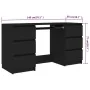Escritorio de madera contrachapada negro 140x50x77 cm de vidaXL, Escritorios - Ref: Foro24-800811, Precio: 179,06 €, Descuent...