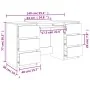 Schreibtisch aus grauem Sperrholz, 140 x 50 x 77 cm von vidaXL, Schreibtische - Ref: Foro24-800814, Preis: 168,20 €, Rabatt: %