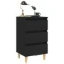 Nightstands 2 pcs solid wood legs black 40x35x69 cm by vidaXL, Nightstands - Ref: Foro24-805890, Price: 105,46 €, Discount: %
