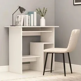 Escritorio de madera contrachapada blanco 80x45x74 cm de vidaXL, Escritorios - Ref: Foro24-801364, Precio: 69,74 €, Descuento: %
