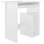 Schreibtisch aus glänzend weißem Sperrholz, 80 x 45 x 74 cm von vidaXL, Schreibtische - Ref: Foro24-801370, Preis: 68,56 €, R...