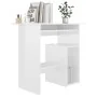 Schreibtisch aus glänzend weißem Sperrholz, 80 x 45 x 74 cm von vidaXL, Schreibtische - Ref: Foro24-801370, Preis: 68,56 €, R...