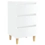 Nachttisch mit glänzend weißen Massivholzbeinen 40x35x69 cm von vidaXL, Nachttische - Ref: Foro24-805899, Preis: 61,52 €, Rab...