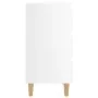 Nightstand with glossy white solid wood legs 40x35x69 cm by vidaXL, Nightstands - Ref: Foro24-805899, Price: 61,52 €, Discoun...