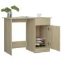 Schreibtisch aus Sonoma-Eichensperrholz, 100 x 50 x 76 cm von vidaXL, Schreibtische - Ref: Foro24-801083, Preis: 89,02 €, Rab...