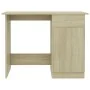 Schreibtisch aus Sonoma-Eichensperrholz, 100 x 50 x 76 cm von vidaXL, Schreibtische - Ref: Foro24-801083, Preis: 89,02 €, Rab...