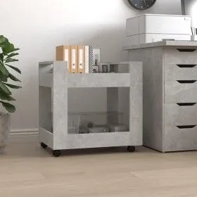 Concrete gray plywood desk cart 60x45x60 cm by vidaXL, Cars and islands - Ref: Foro24-816604, Price: 43,41 €, Discount: %