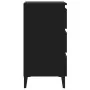 Mesitas noche con patas metal 2 uds negro 40x35x69 cm de vidaXL, Mesitas de noche - Ref: Foro24-805908, Precio: 130,30 €, Des...