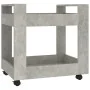 Carrito de escritorio contrachapada gris hormigón 60x45x60 cm de vidaXL, Carros e islas - Ref: Foro24-816604, Precio: 43,41 €...