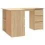 Escritorio de esquina contrachapada color roble 145x100x76cm de vidaXL, Escritorios - Ref: Foro24-801092, Precio: 158,18 €, D...