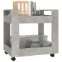 Carrito de escritorio contrachapada gris hormigón 60x45x60 cm de vidaXL, Carros e islas - Ref: Foro24-816604, Precio: 43,41 €...