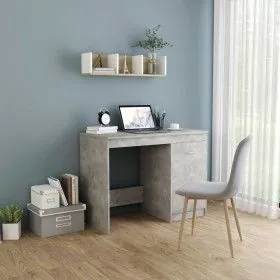 Concrete gray plywood desk 100x50x76 cm by vidaXL, Desks - Ref: Foro24-801800, Price: 78,46 €, Discount: %
