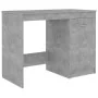 Escritorio de madera contrachapada gris hormigón 100x50x76 cm de vidaXL, Escritorios - Ref: Foro24-801800, Precio: 78,42 €, D...