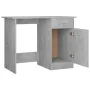 Betongrauer Sperrholzschreibtisch 100x50x76 cm von vidaXL, Schreibtische - Ref: Foro24-801084, Preis: 77,96 €, Rabatt: %