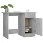 Betongrauer Sperrholzschreibtisch 100x50x76 cm von vidaXL, Schreibtische - Ref: Foro24-801084, Preis: 77,96 €, Rabatt: %