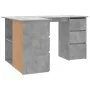 Eckschreibtisch aus grauem Beton-Sperrholz 145x100x76 cm von vidaXL, Schreibtische - Ref: Foro24-801093, Preis: 180,70 €, Rab...