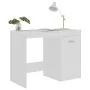 Weißer Sperrholzschreibtisch 100x50x76 cm von vidaXL, Schreibtische - Ref: Foro24-801796, Preis: 86,16 €, Rabatt: %