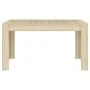 Sonoma Eichenfarbener Esstisch aus Sperrholz 140x74,5x76 cm von vidaXL, Küchen- und Esstische - Ref: Foro24-804205, Preis: 81...