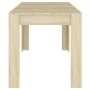 Sonoma Eichenfarbener Esstisch aus Sperrholz 140x74,5x76 cm von vidaXL, Küchen- und Esstische - Ref: Foro24-804205, Preis: 81...
