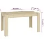 Sonoma Eichenfarbener Esstisch aus Sperrholz 140x74,5x76 cm von vidaXL, Küchen- und Esstische - Ref: Foro24-804205, Preis: 81...
